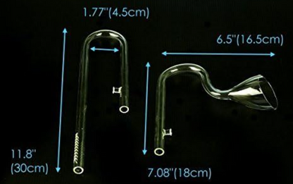 ISTA Glass Outflow & Inflow Lily Pipe