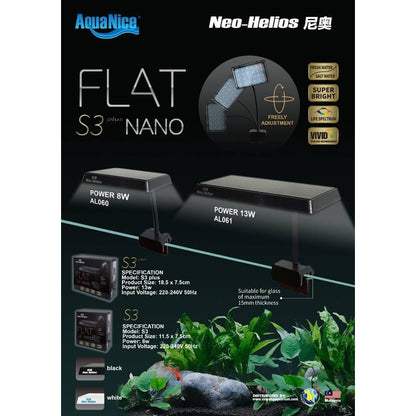 Neo Helios Flat Nano S3 13W Clip On Light