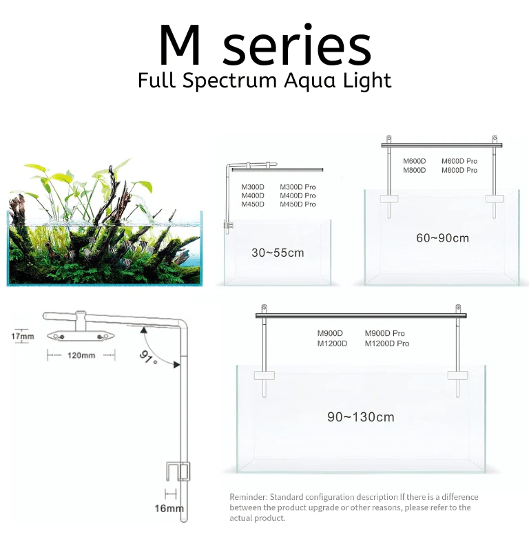 WEEKAQUA Aquarium WRGB Lights 'M' Series PRO