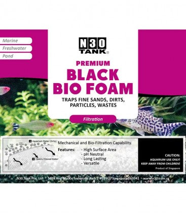 FILTER FOAM N30 PREMIUM BLACK BIO-FOAM